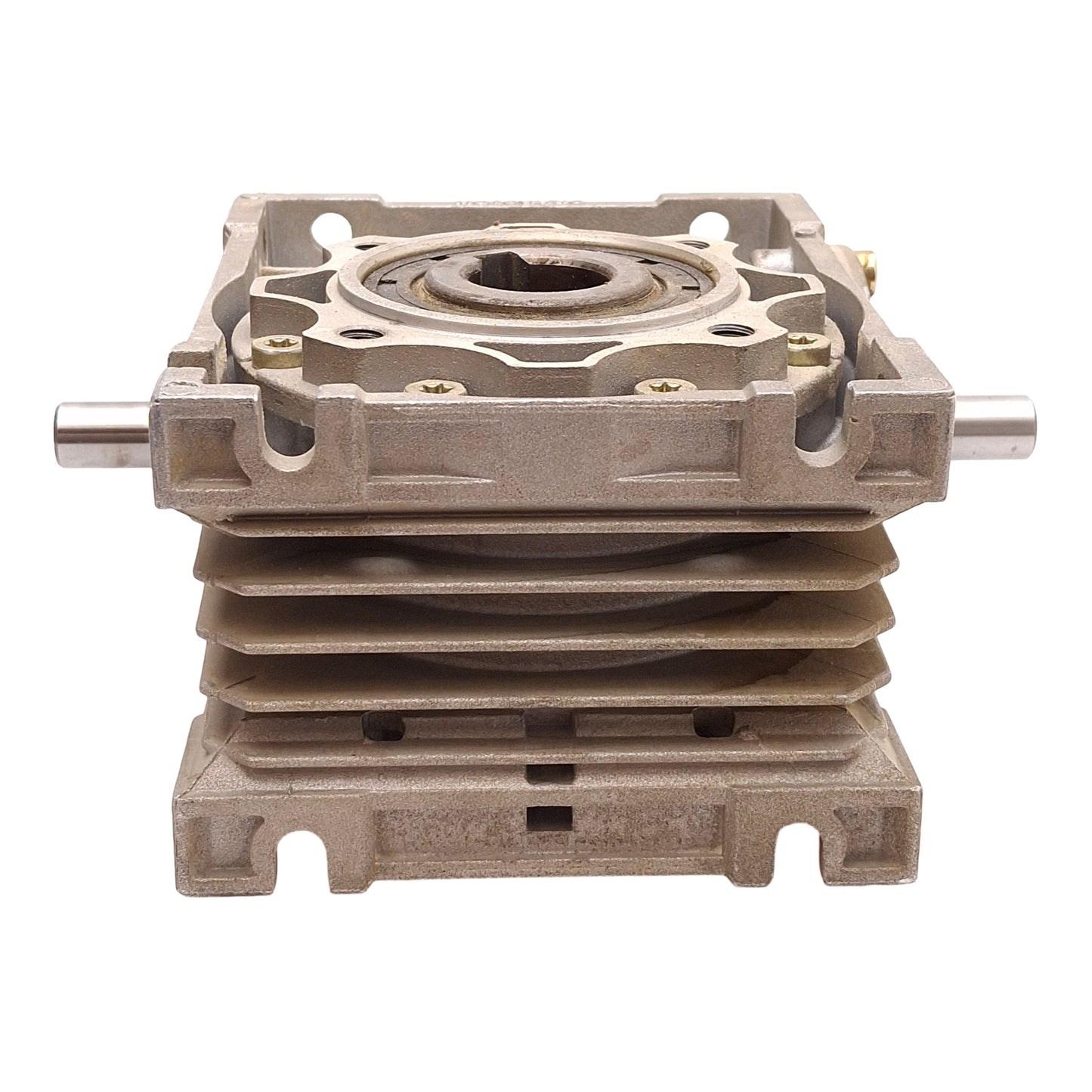 Used Motovario NRV050 Right Angle Worm Gear Speed Reducer 10:1 ø25mm Bore ø14mm Shaft