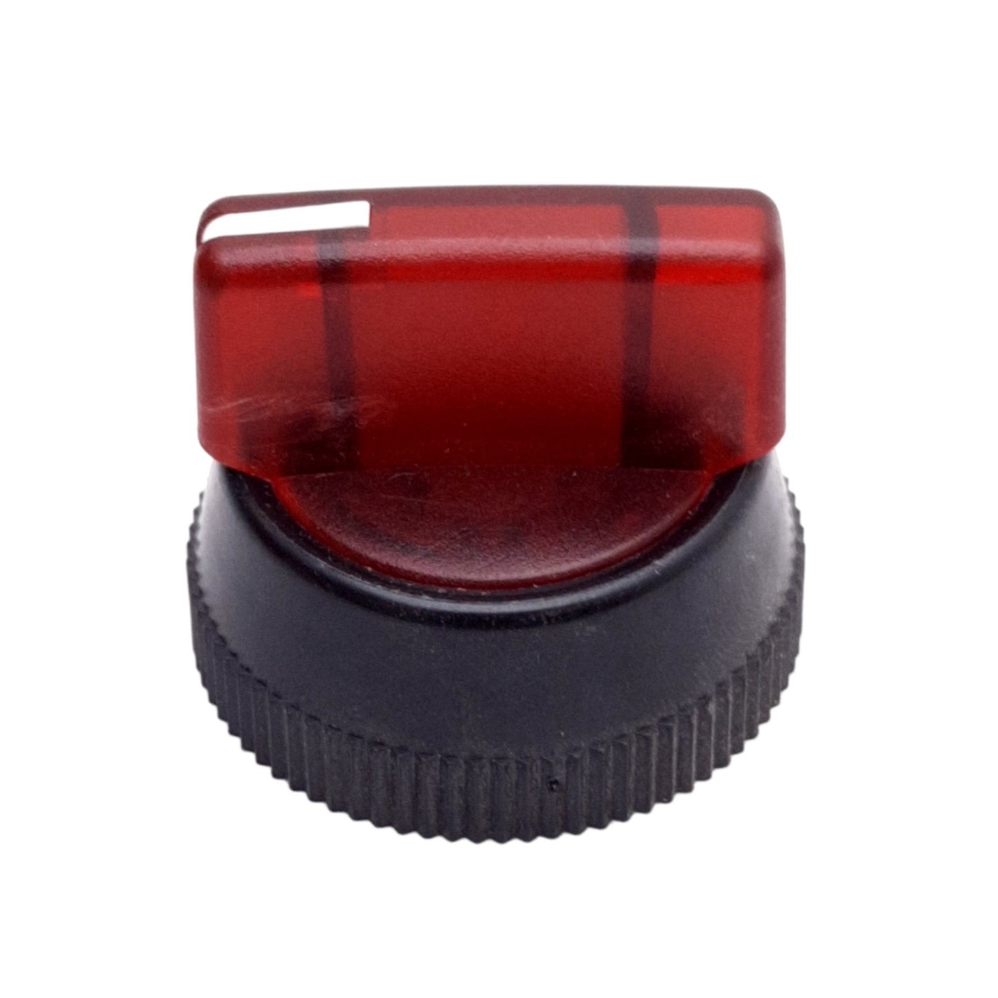Used Lot of 2 Allen-Bradley 800H-N154R Red Illuminated Standard Switch Knob, 30mm