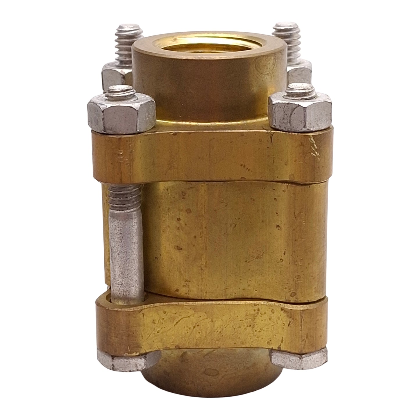 Used Swagelok B-63TF8 Brass 60 Series 3-Piece Ball Valve, 2-Way, 1500PSI, 1/2in NPT