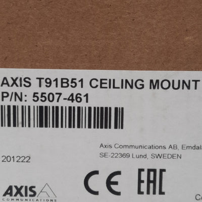 New Axis 5507-461 T91B51 Ceiling Mount For PTZ & Fixed Domes, 1.5in NPS, ±45° Pivot