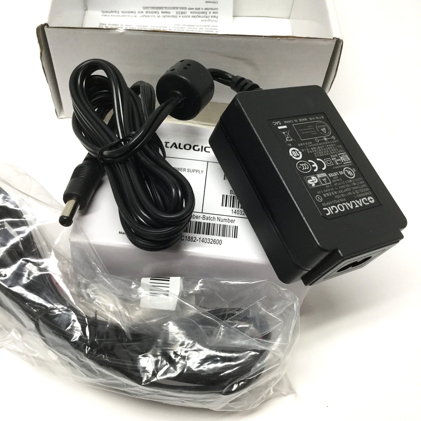 New Datalogic PG5-05P55 Switching Power Supply Adapter 100-240 VAC IN, 5.2VDC OUT 2A
