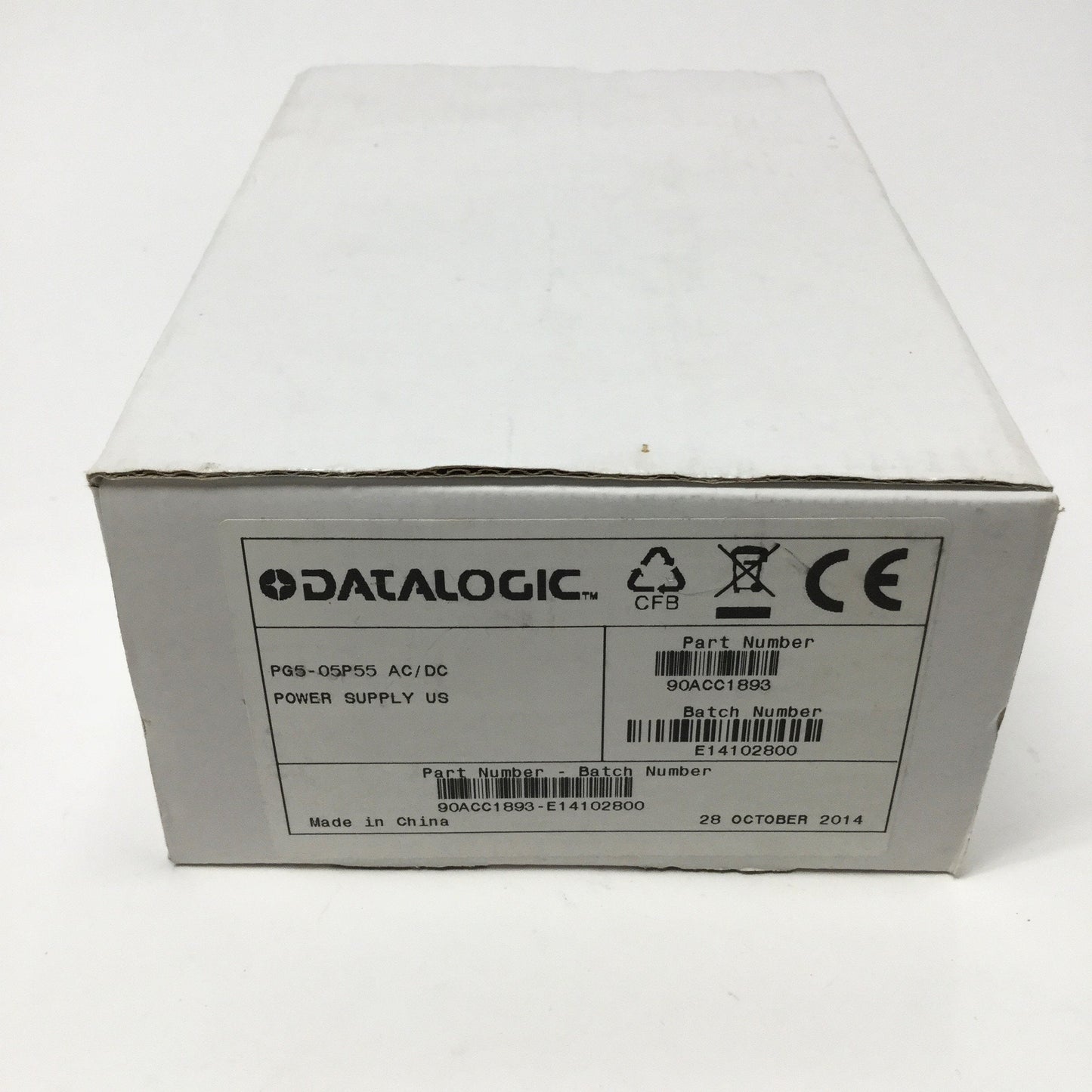 New Datalogic PG5-05P55 Switching Power Supply Adapter 100-240 VAC IN, 5.2VDC OUT 2A