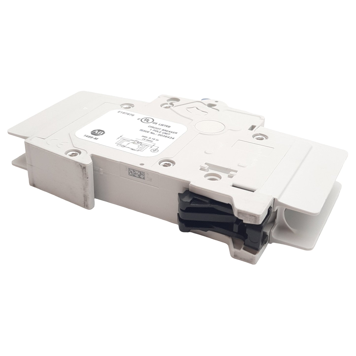 Used Allen Bradley 1489-M1C040 Circuit Breaker, 1-Pole C-Curve, 277VAC 4A, DIN Rail