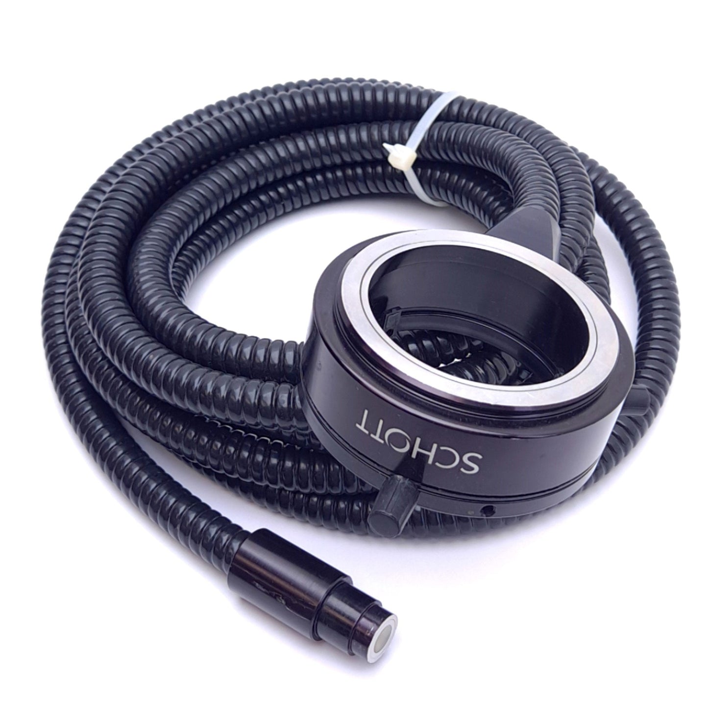 Used Schott Fiber Optic Ring Light for Microscope, ø64mm, ø9mm Bundle, 4m Length