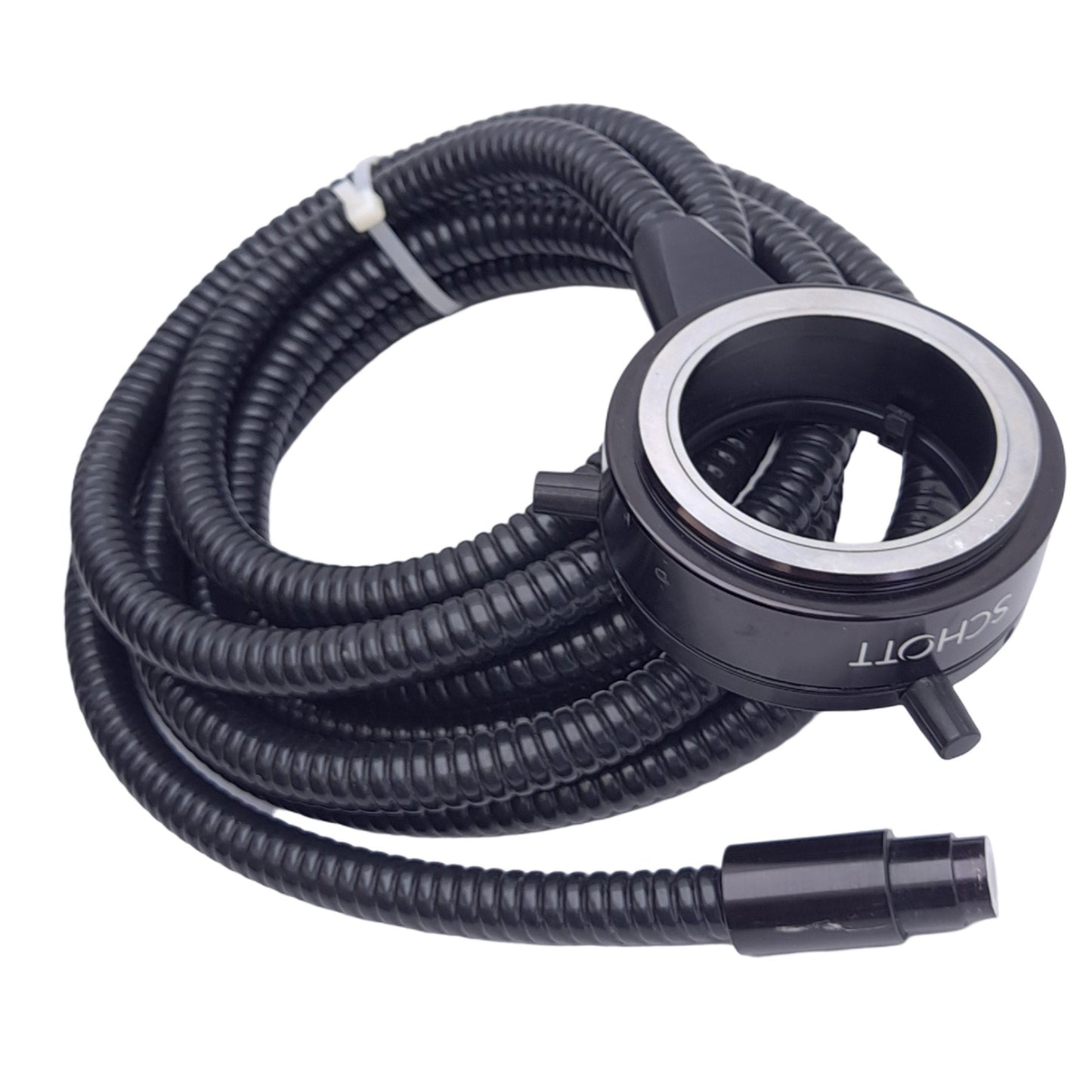 Used Schott Fiber Optic Ring Light for Microscope, ø64mm, ø9mm Bundle, 4m Length