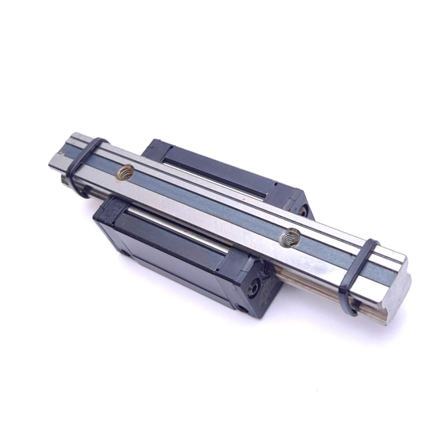 Used SBC Linear SBI 15 HLS Compact Guide Block w/ 15mm Rail, 118mm Length, 18.3kN Max