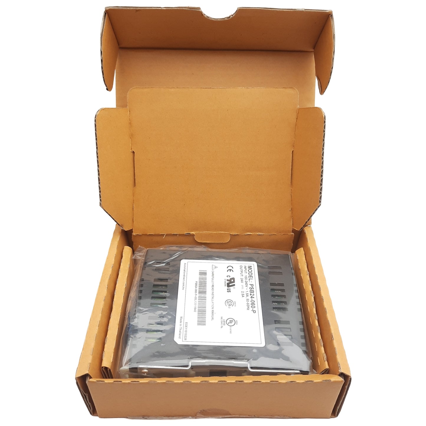 New Automation-Direct Rhino PSB24-060-P Power Supply, 100-240VAC In, 24VDC 2.5A Out