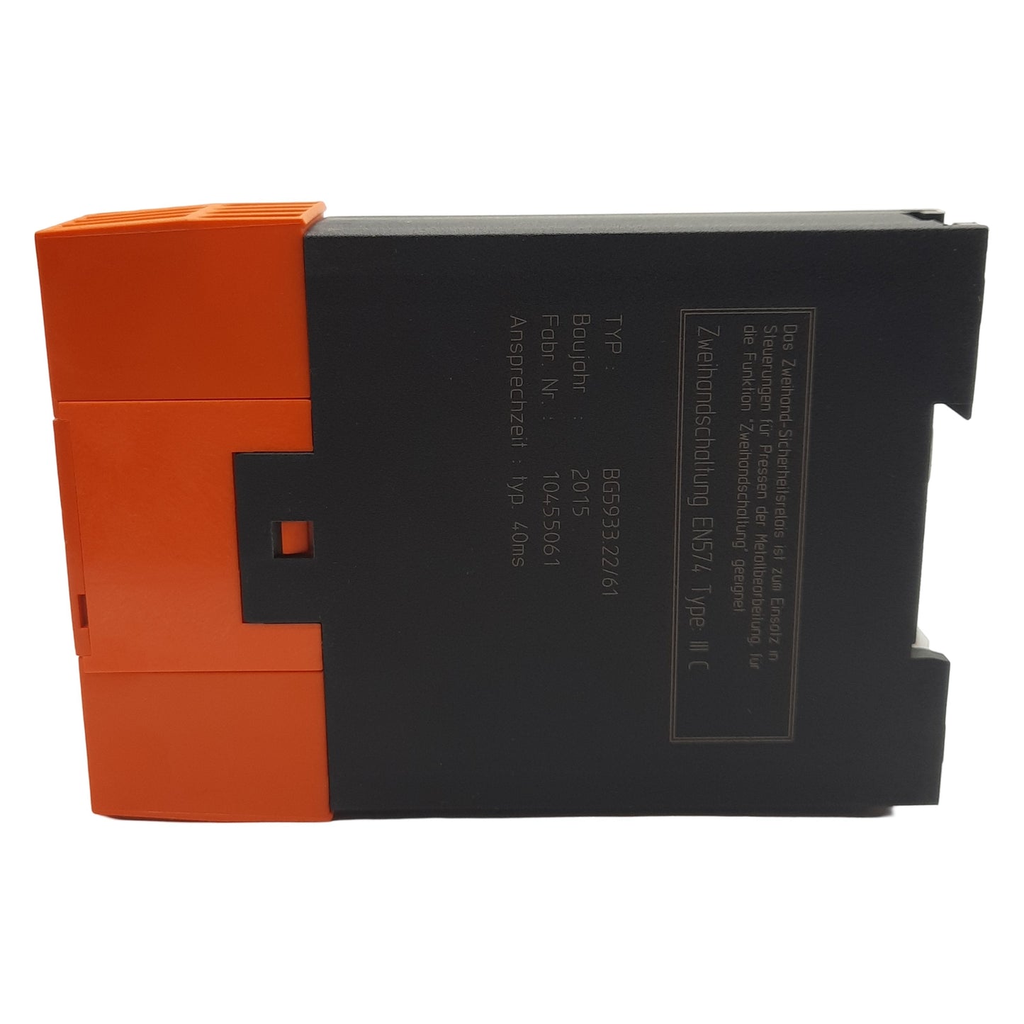 New Dold BG5933-22-61-24 Two-Hand Safety Relay 2-Channel 2NO/1NC 24VDC In 250VAC Out