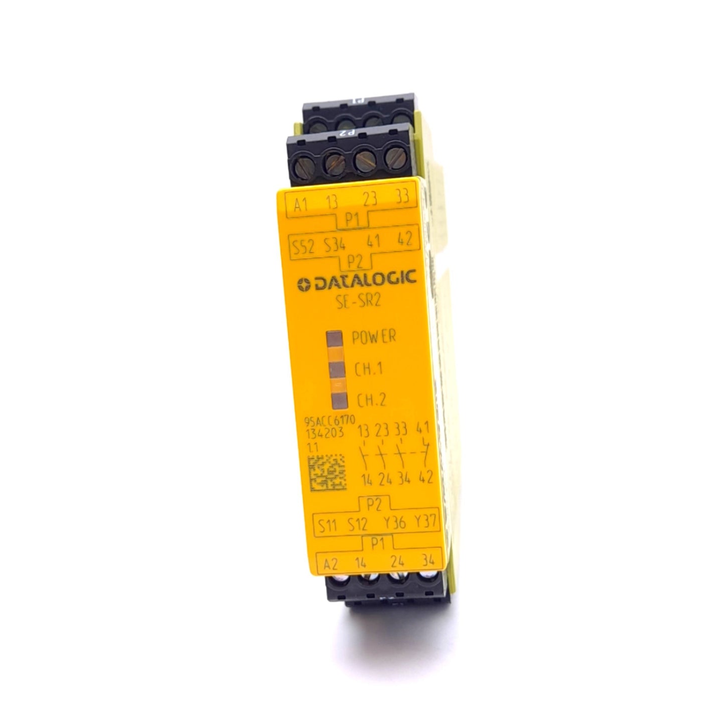 Used Datalogic SE-SR2 Safety Relay, 3NO, 1 NC Aux, 24VDC/240VAC, 6A, 150W Max