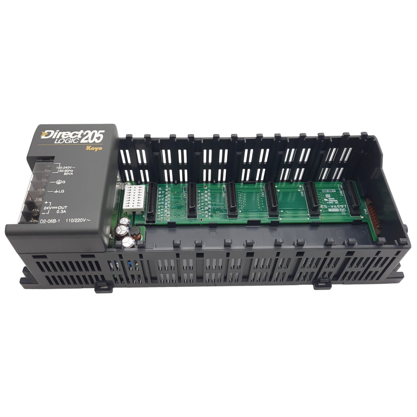 New Automation Direct D2-06B-1 Direct Logic 205 PLC Base Module, 6-Slot, 100-240VAC