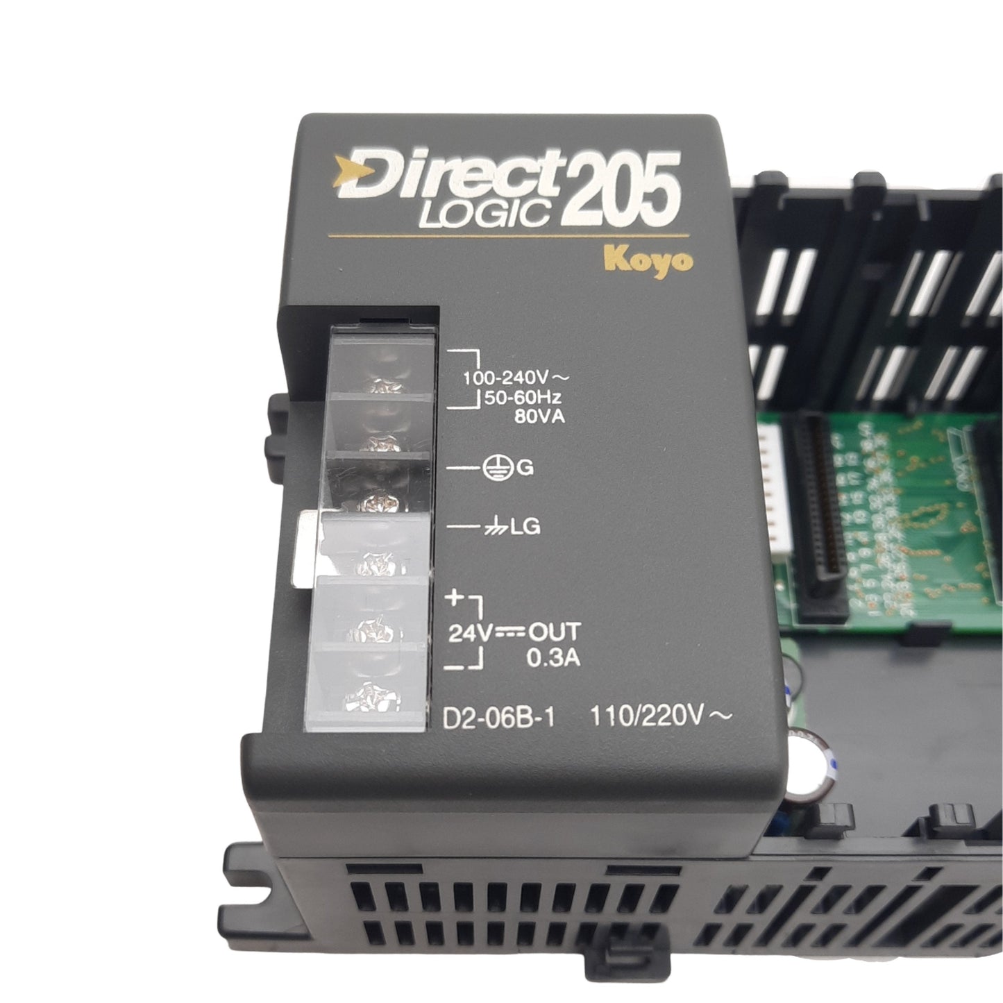 New Automation Direct D2-06B-1 Direct Logic 205 PLC Base Module, 6-Slot, 100-240VAC