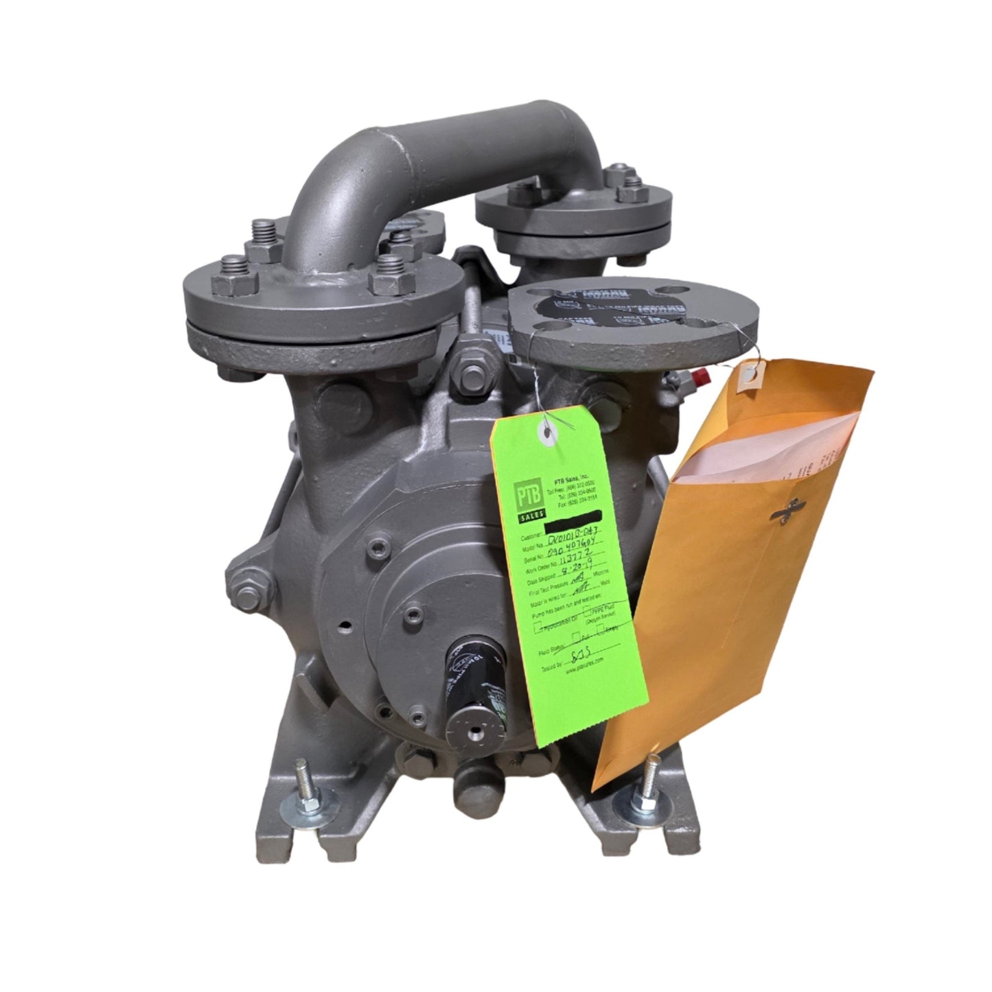 New Dekker DV0101B-DA3 Titan Two-Stage Liquid Ring Vacuum Pump 100CFM, 7.5HP, 29Hg
