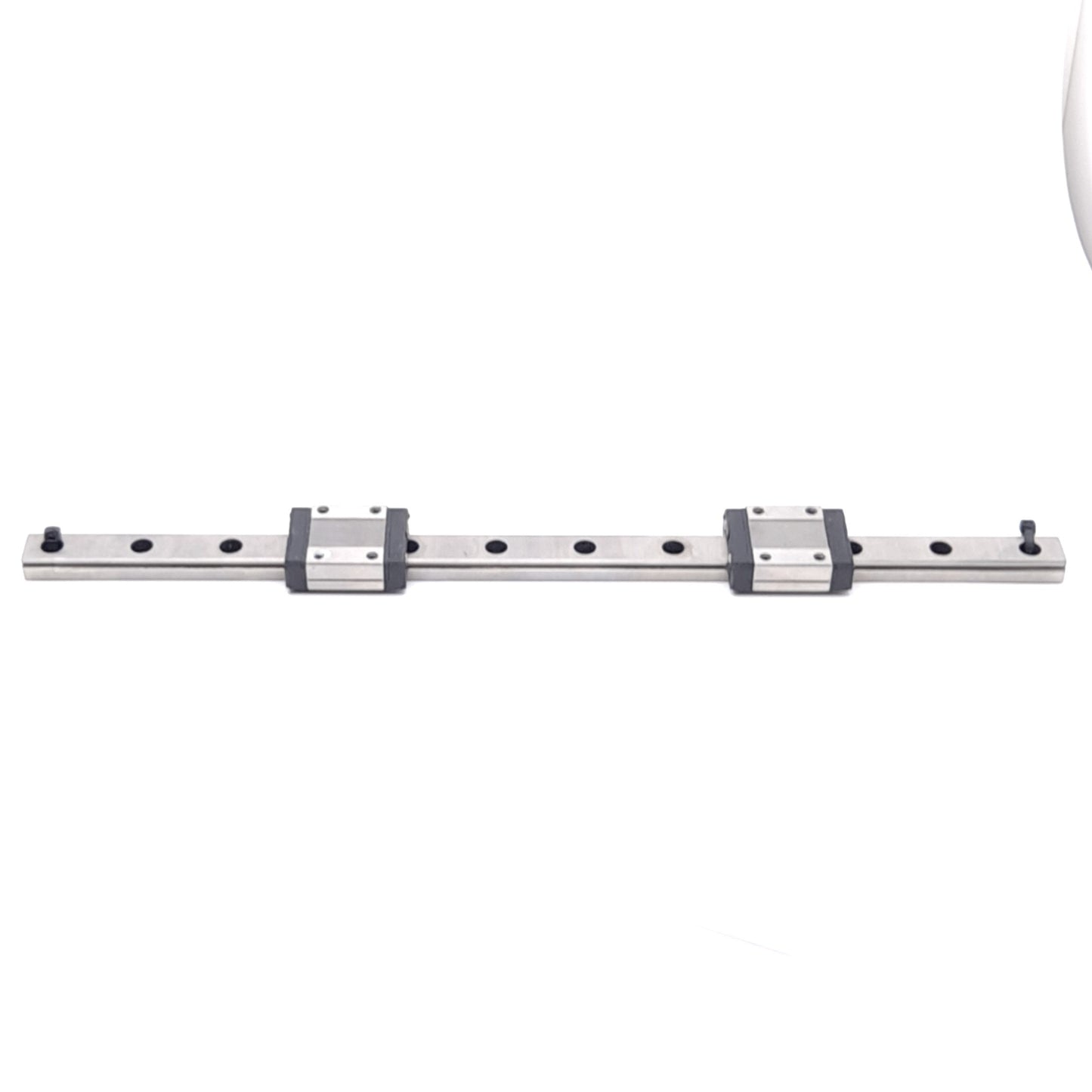 Used Hiwin MGN12 (2x) Ball Bearing Linear Guide Blocks w/ 12x293mm Rail, 3.92kN Max