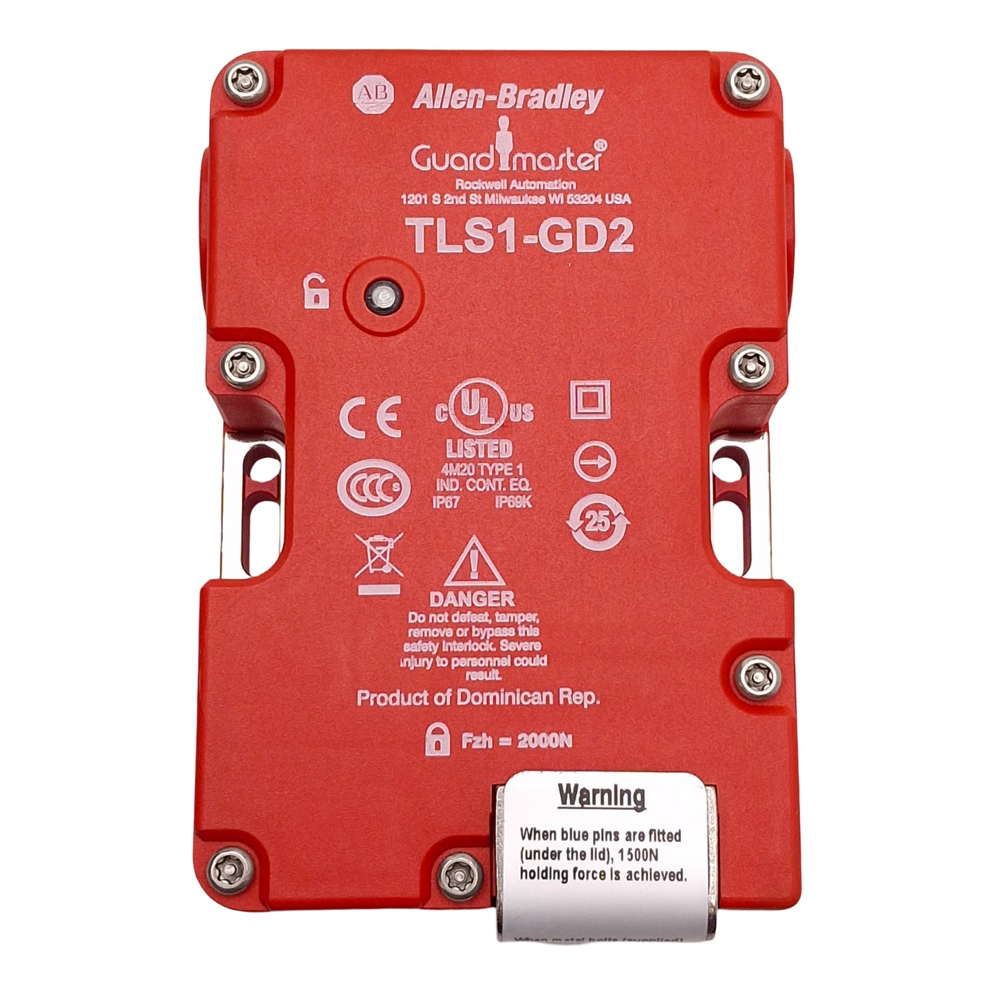 New Allen Bradley 440G-T27172 Guardmaster Safety Interlock, 2NC+1NO, 110VAC Coil