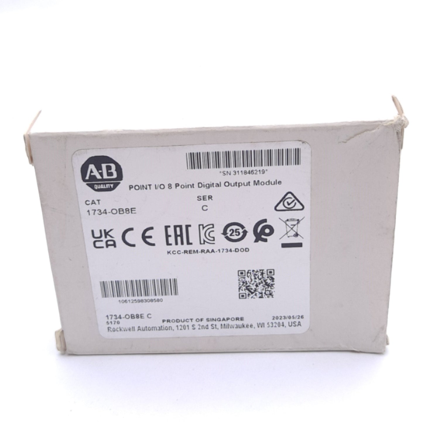 New Allen Bradley 1734-OB8E C POINT I/O Digital Output Module, 8-Output, 24VDC