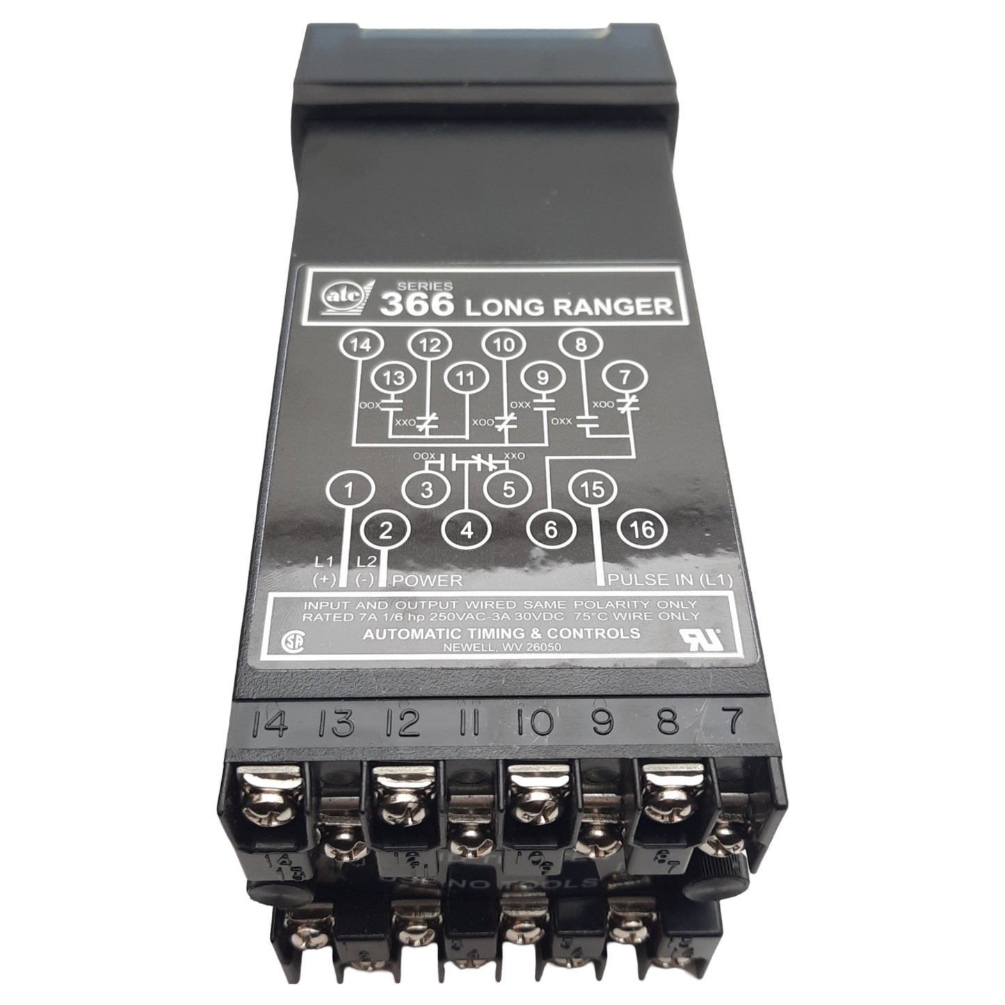 New ATC 366C400Q30PX Long Ranger Timer, 120VAC, 0.01s-9990hr, Relay Output DPDT