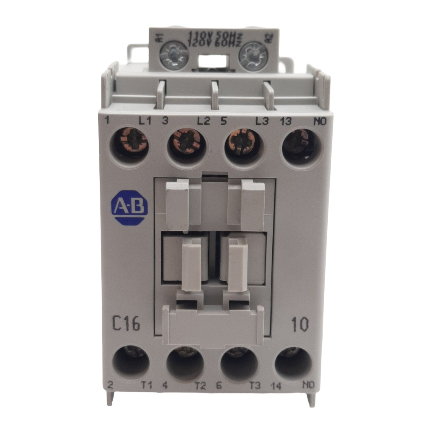 New Allen Bradley 100-C16D10 Contactor, 3-Pole + 1NO, 30A 600VAC, 110/120VAC Coil