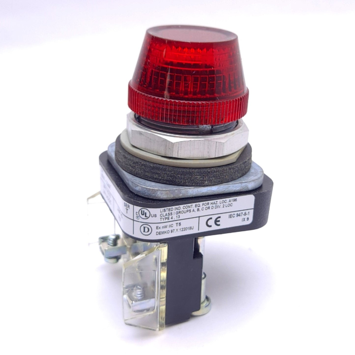 New Allen Bradley 800T-Q24R Red Pilot Light, ø30mm, 24VAC/DC Input, Incandescent