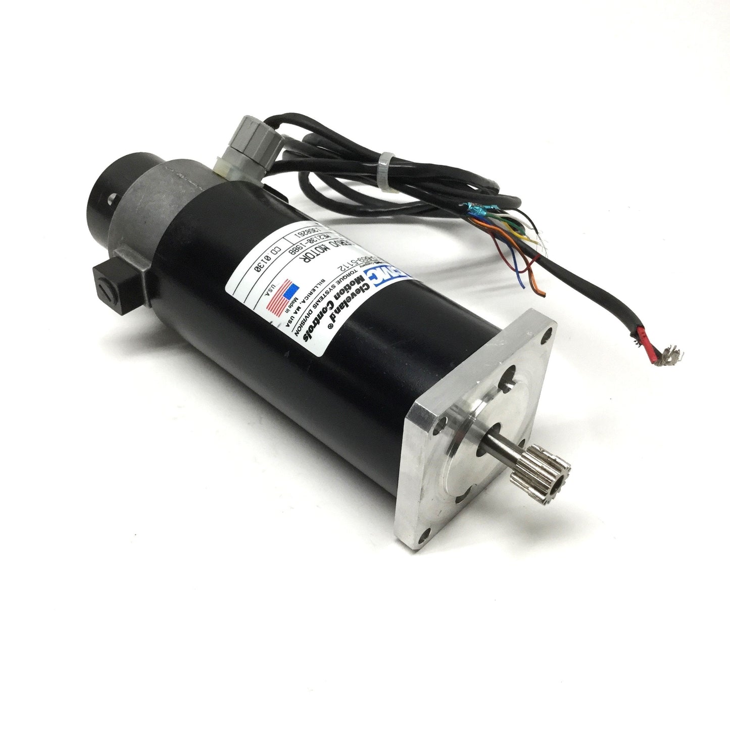 Used CMC ME2130-198B PM Permanent Magnet DC Servo Motor NEMA 23 Ø1/4" Shaft w/Encoder