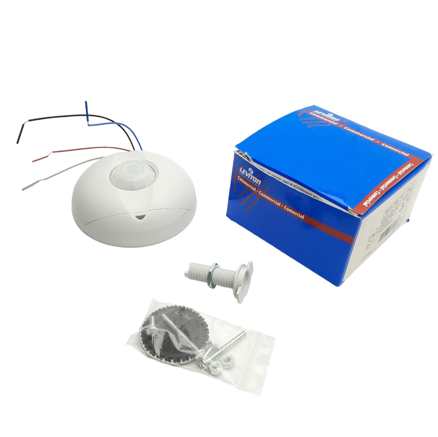 New Leviton OSC15-10W Infrared Occupancy Sensor, 1500sq. feet, 24VDC Input/Output