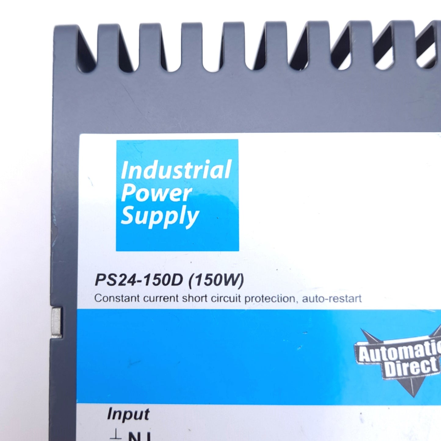 Used Automation Direct PS24-150D Power Supply, 115/230VAC In, 24VDC 6A Out, 150W Max