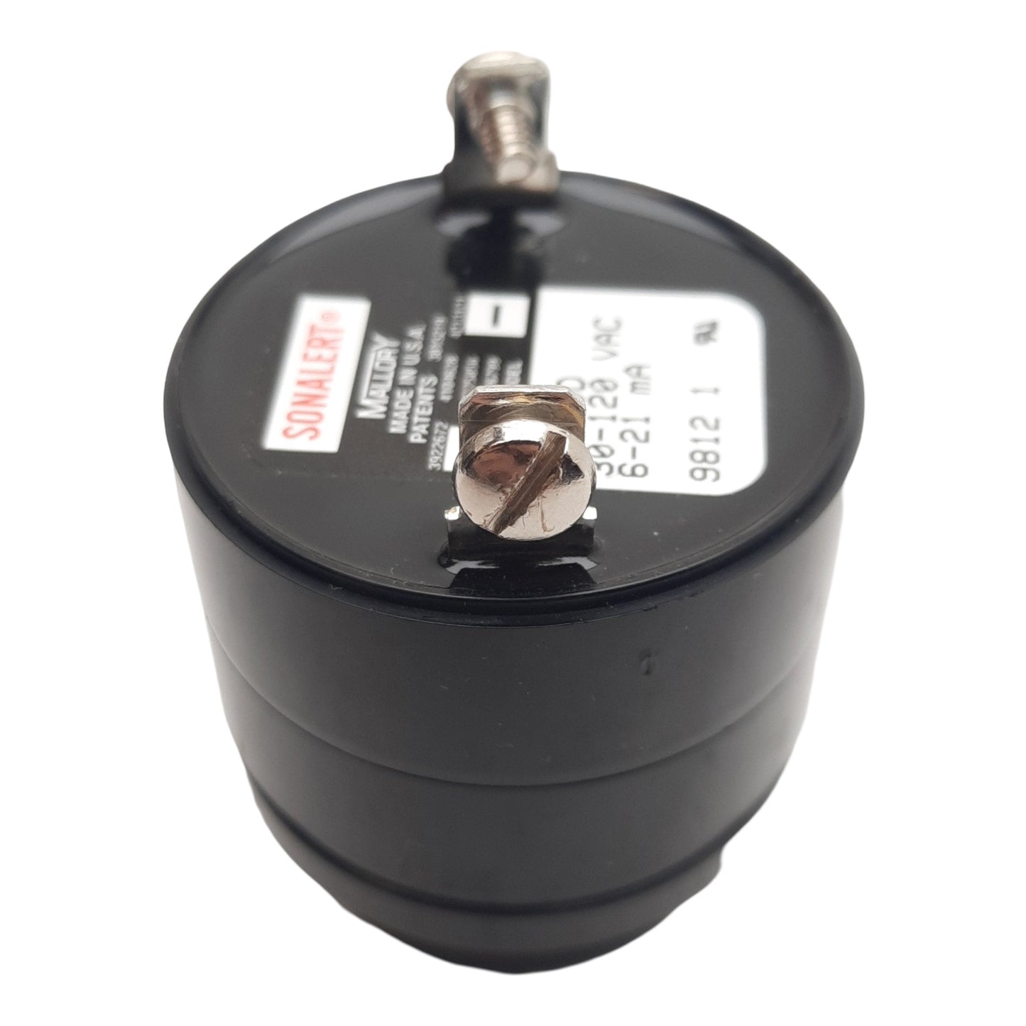 Used Mallory Sonalert SC110D Piezo Buzzer, 60-75dB, 1.9KHz, 30-120VAC/VDC 6-21mA