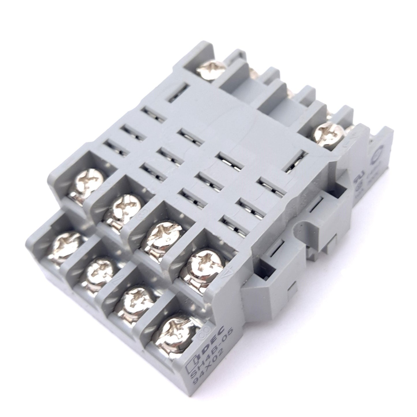 Used Lot of 3 IDEC SH4B-05 Relay Sockets, 14-Pin Blade, 4PDT, 10A 300V, DIN Rail