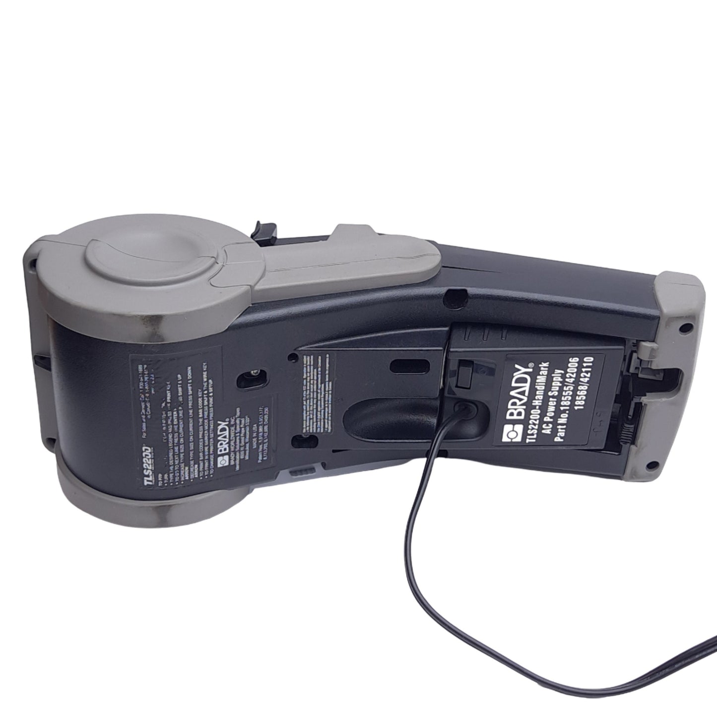 Used Brady TLS2200 Portable Thermal Label Printer System w/ Adapter, 2" Label, 203dpi