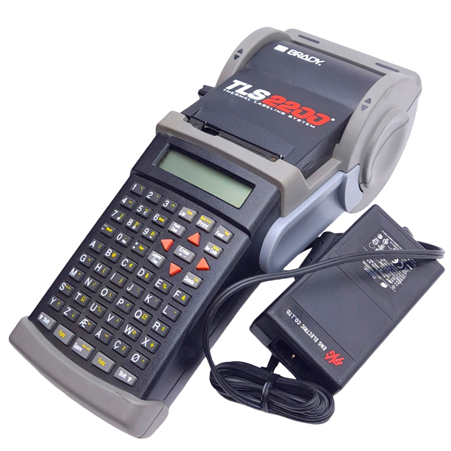 Used Brady TLS2200 Portable Thermal Label Printer System w/ Adapter, 2" Label, 203dpi