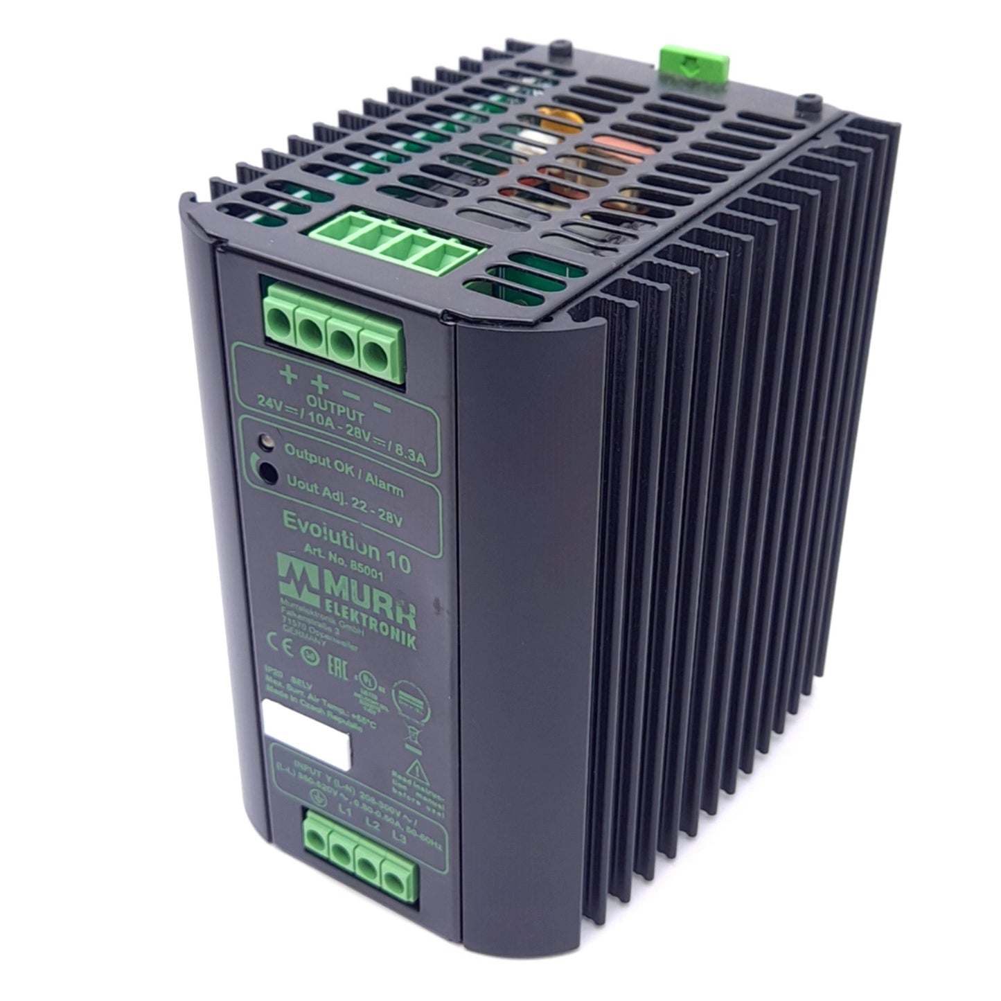 Used Murr Elektronik 85001 Evolution Power Supply, 360-520VAC 3-PH In, 20-28VDC Out
