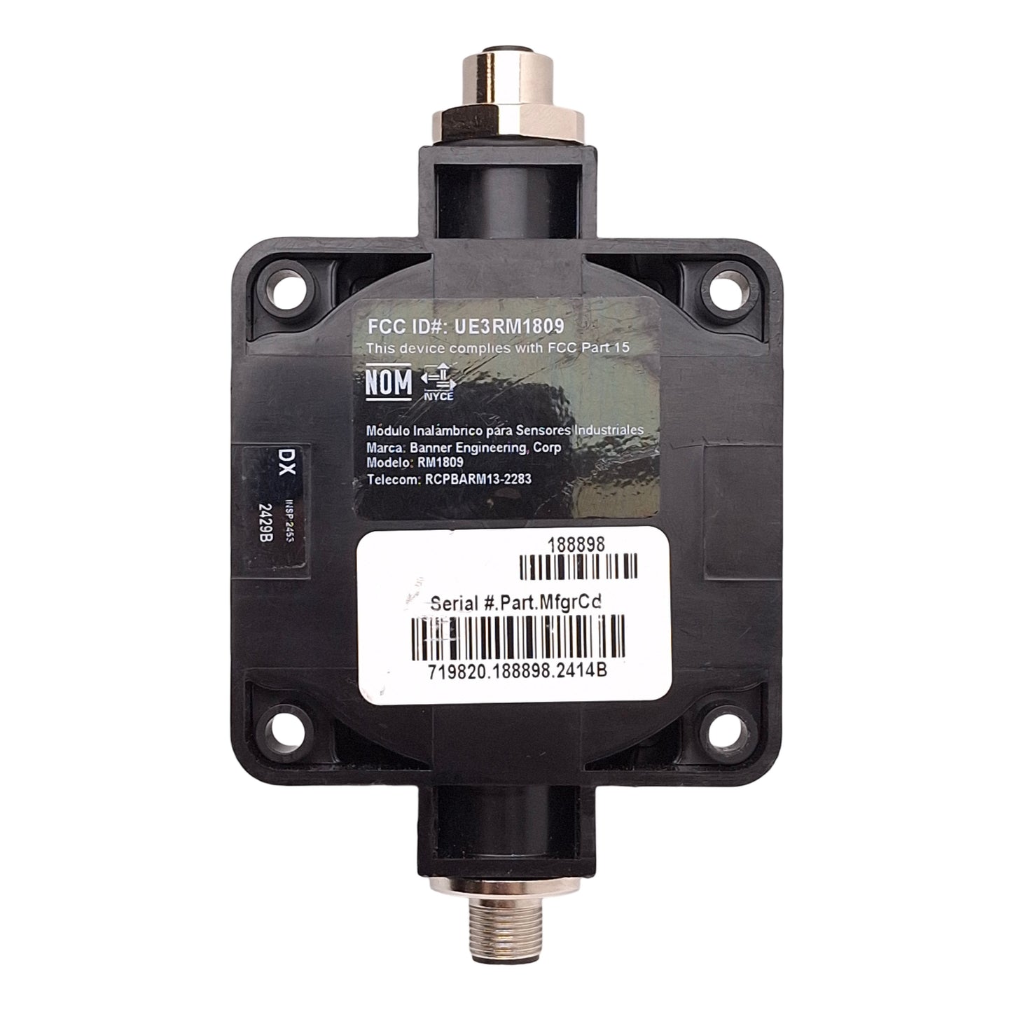 Used Banner DX80N9X6S-P6 Sure Cross DX80 Performance P6 Node, 900MHz, 10-30VDC