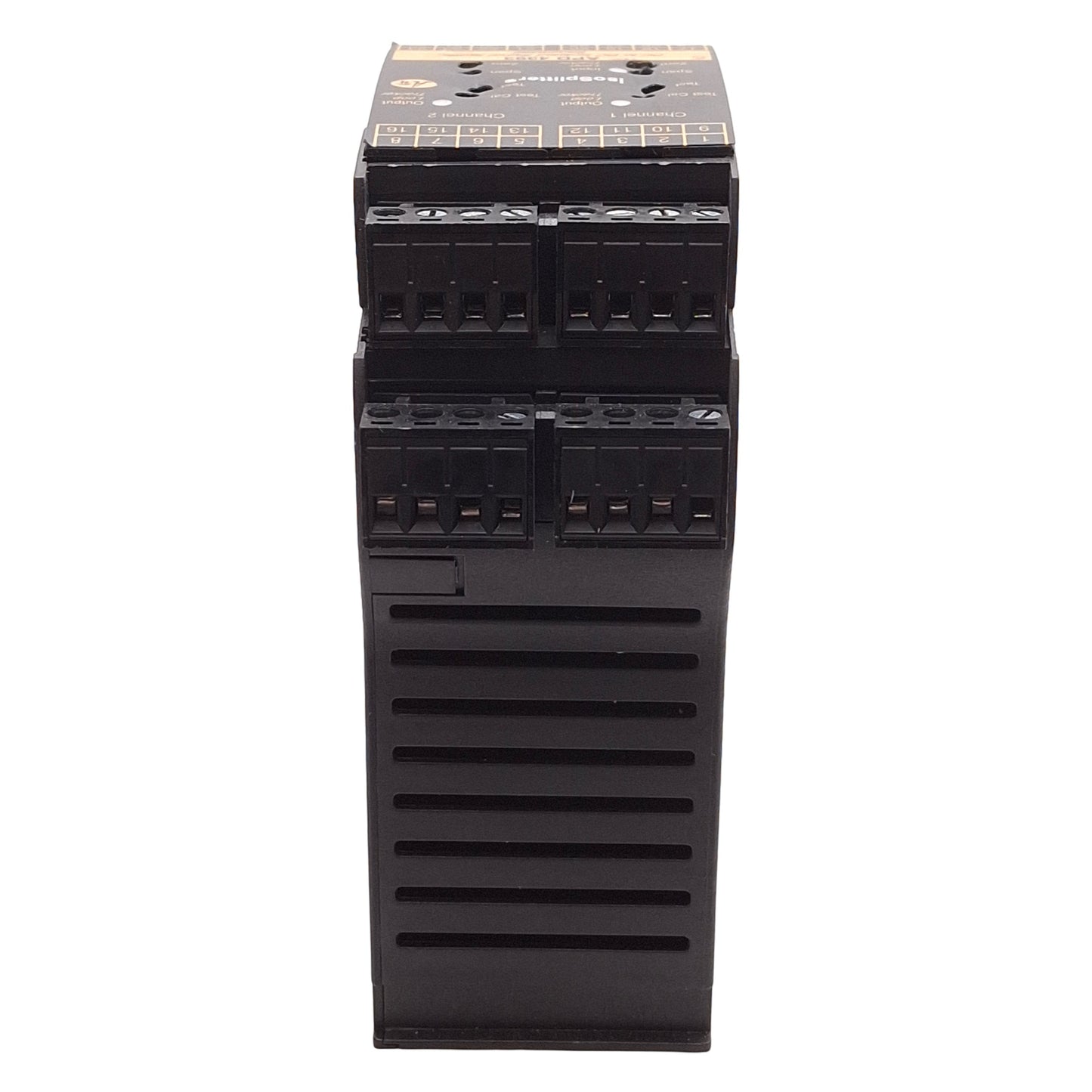 Used API APD 4393 DC to DC Isolated Signal Splitter Transmitter, 4-20mA I/O, DIN Rail