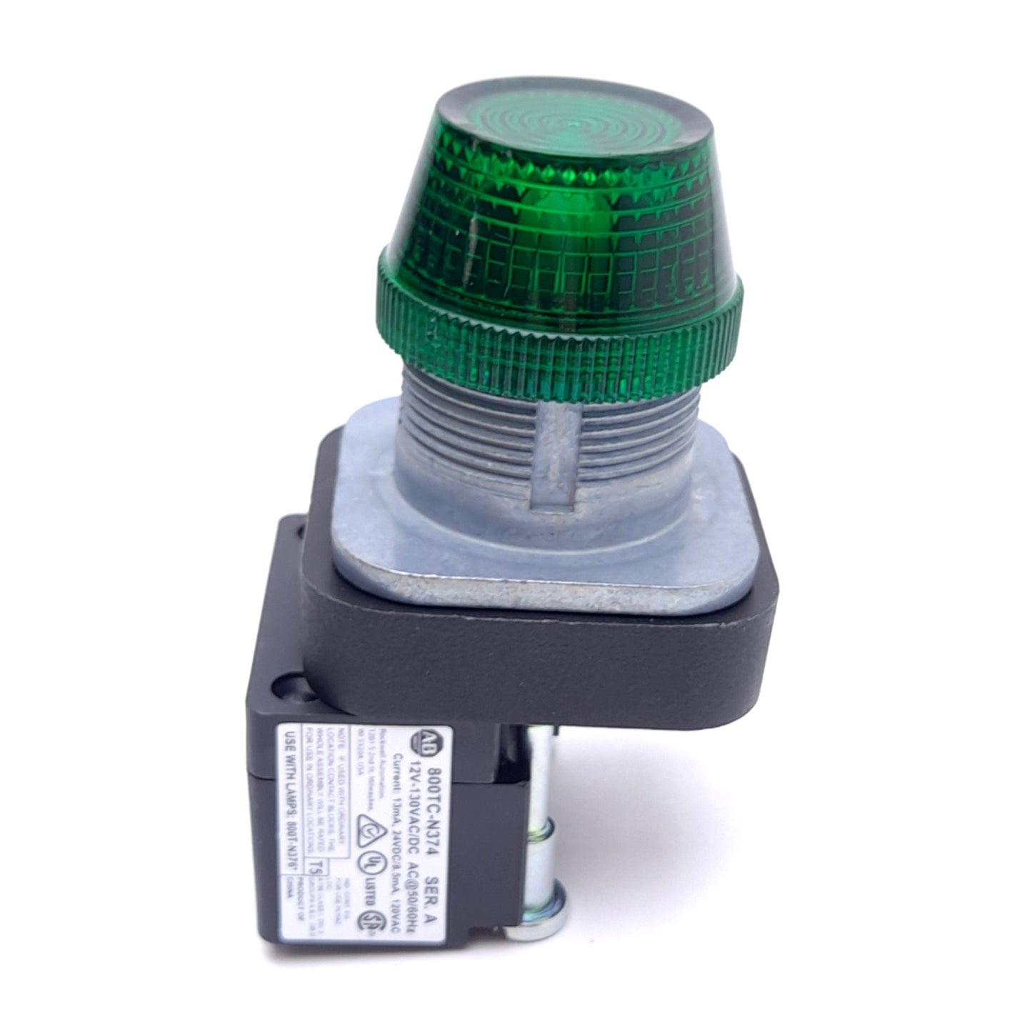 New Allen Bradley 800T-QH2G Indicator Pilot Light, ø30mm, 12-130V AC/DC, LED, Green
