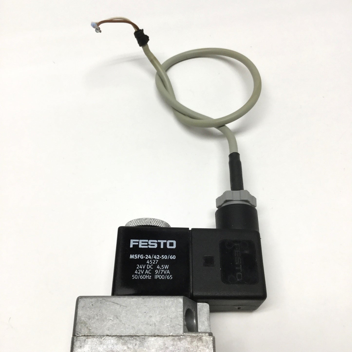 Used Festo MFH-3-1/4-S 7959 Solenoid Valve, 3-Port 2-Position, 24VDC / 42VAC Coil