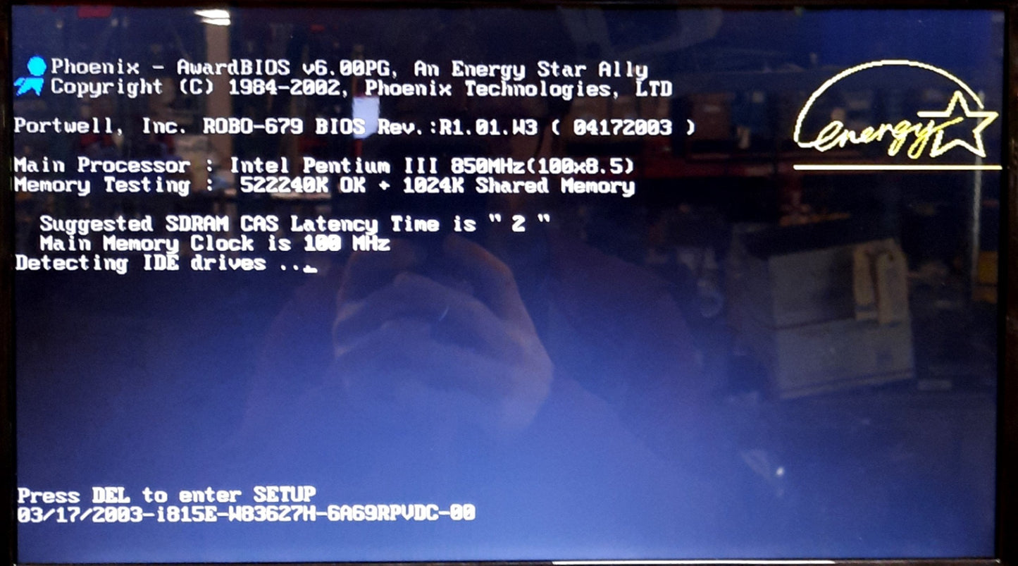 Used Portwell ROBO-679 Single Board Computer, Intel Pentium 3 850MHz, 512MB, PICMG 1.0