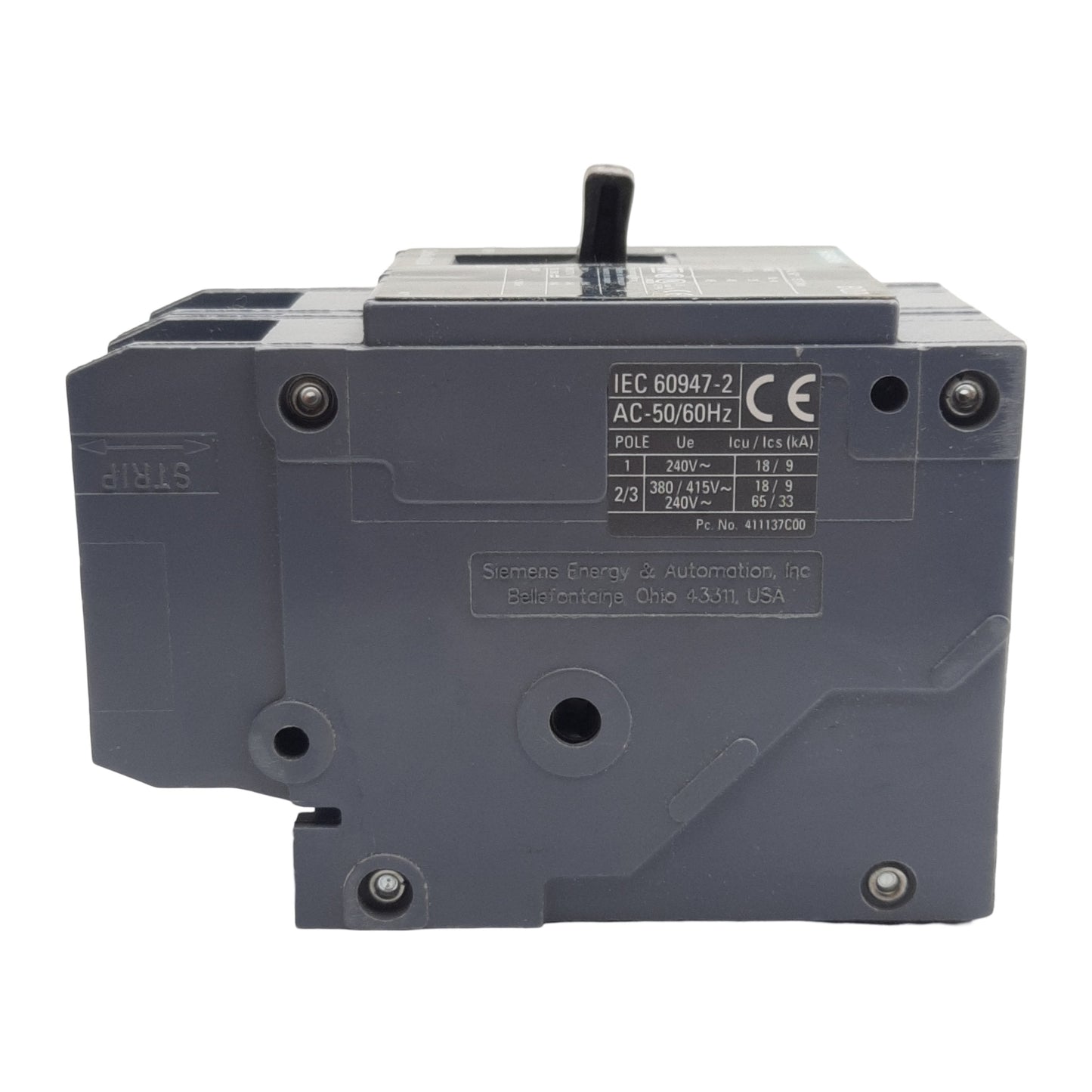 New Siemens BQD230 Circuit Breaker, 2-Pole 30A, 480Y/277VAC 3-Phase, 125/250VDC