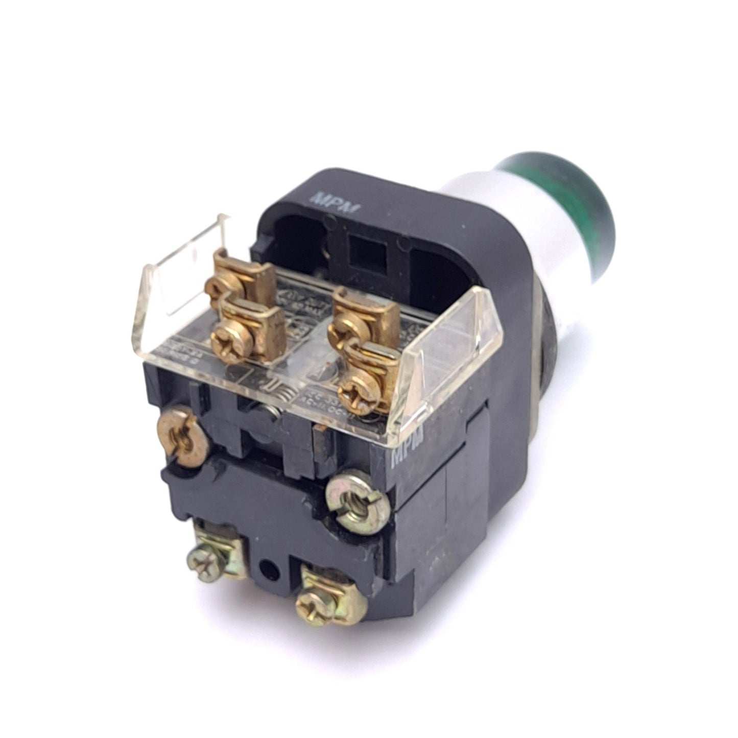 Used Allen Bradley 800T-PB16G Green Pushbutton Switch, ø30mm,1NO 1NC, 600VAC 10A