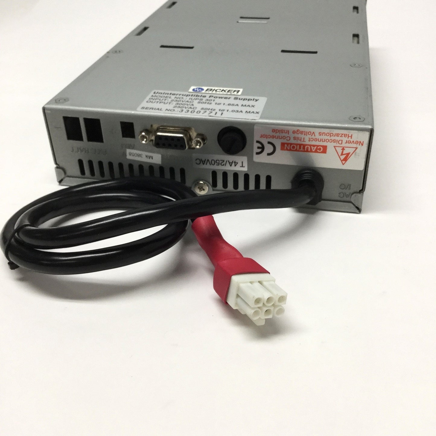 Used Bicker IUPS 301 Uninterruptible Power Supply, Disk Drive Size, 230VAC 50Hz 300VA