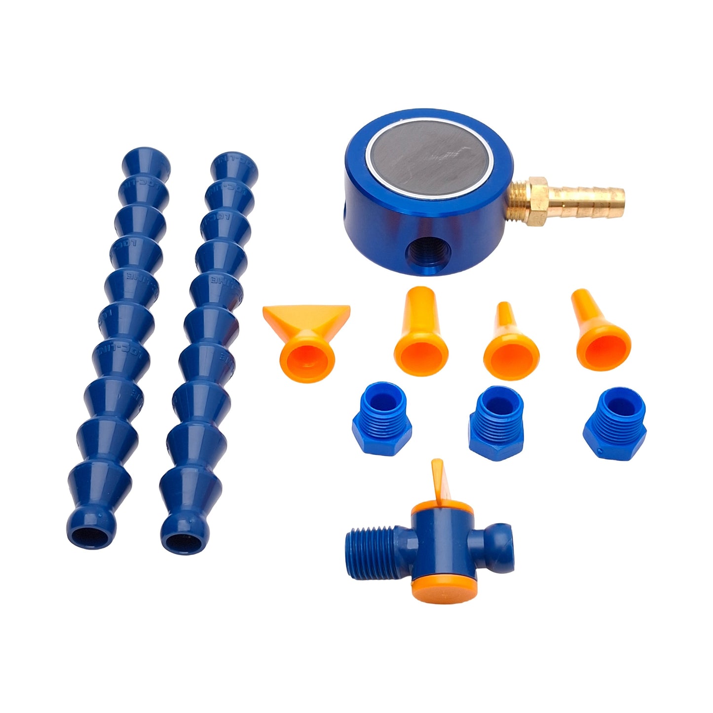 New – Open box Loc-Line 40463 Magnetic Base Manifold Kit, 25lb Pull Magnet, 1/4in NPT