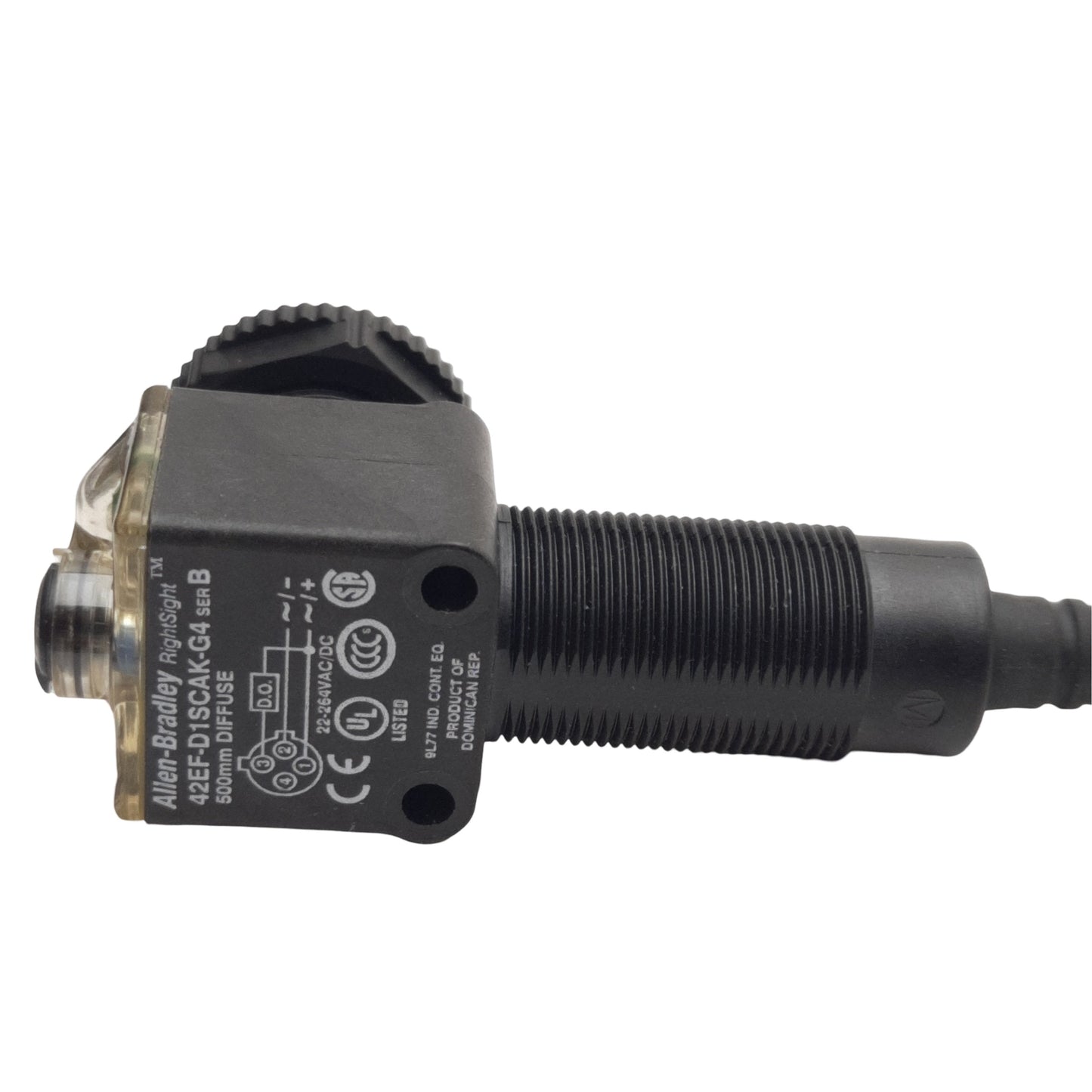 New Allen Bradley 42EF-D1SCAK-G4 Photoelectric Sensor 22-264VAC/DC 100mA 500mm Range