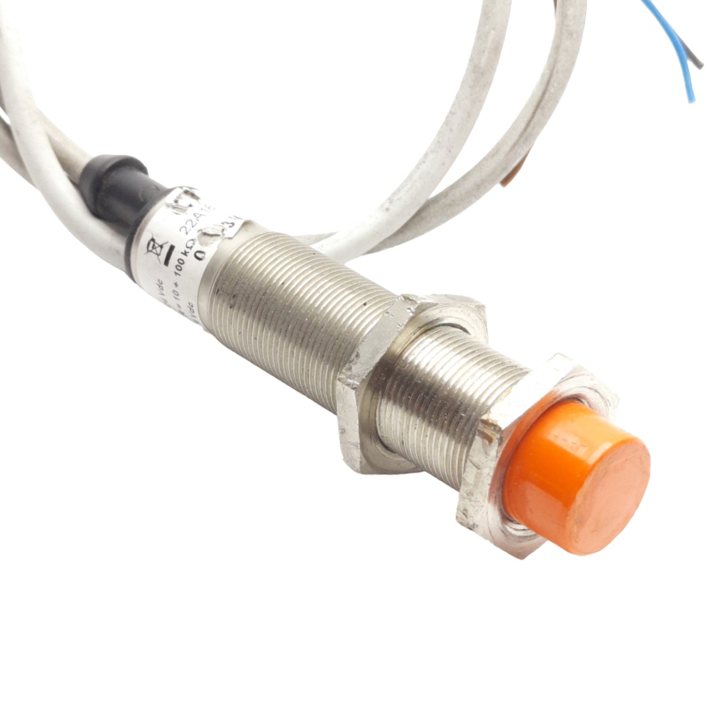 Used Crouzet IMB18O5T Proximity Sensor 5mm Range, 12-24VDC Supply, 0.4-3V Output, M18