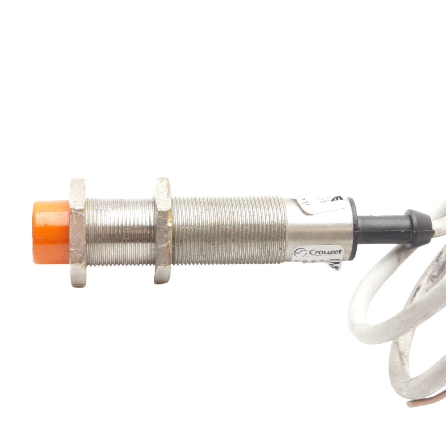Used Crouzet IMB18O5T Proximity Sensor 5mm Range, 12-24VDC Supply, 0.4-3V Output, M18