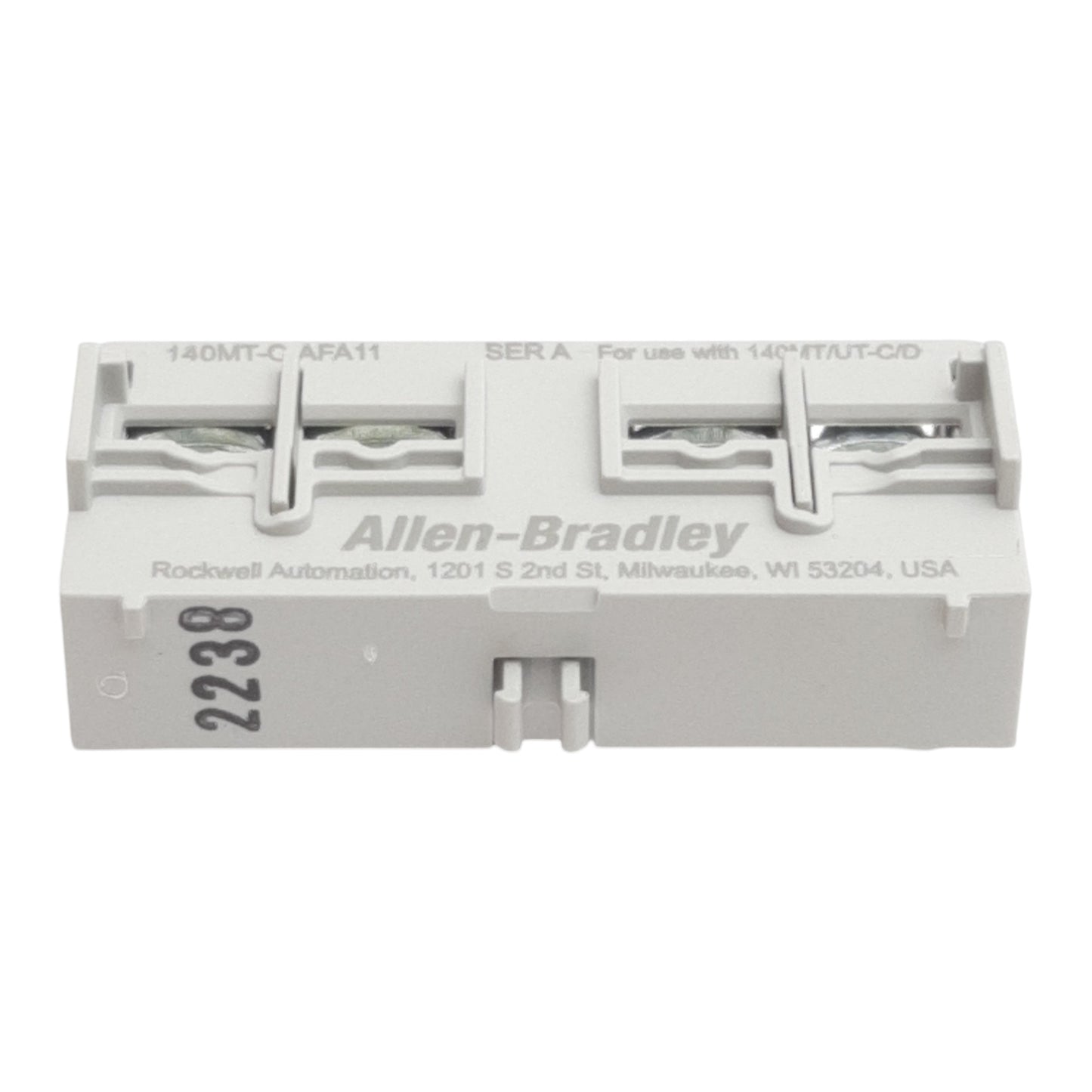 New Allen Bradley 140MT-C-AFA11 Auxiliary Contact Block 2-Pole, 1NO + 1NC, 240VAC 5A