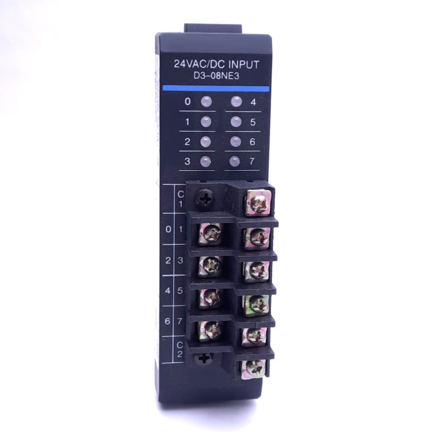 Used Automation Direct D3-08NE3 Discrete Input Module, 8-Point, 24V AC/DC, 19mA