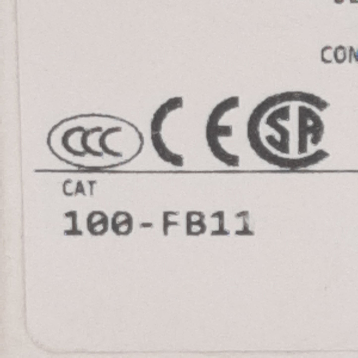New Allen Bradley 100-FB11 Auxiliary Contact Block, 2-Pole, 1NO + 1NC, 10A 600VAC