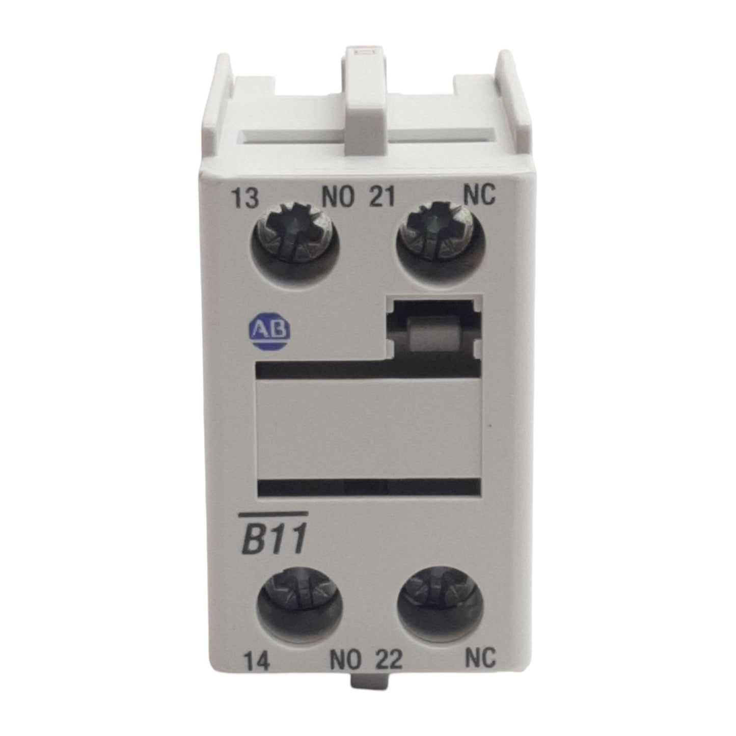 New Allen Bradley 100-FB11 Auxiliary Contact Block, 2-Pole, 1NO + 1NC, 10A 600VAC