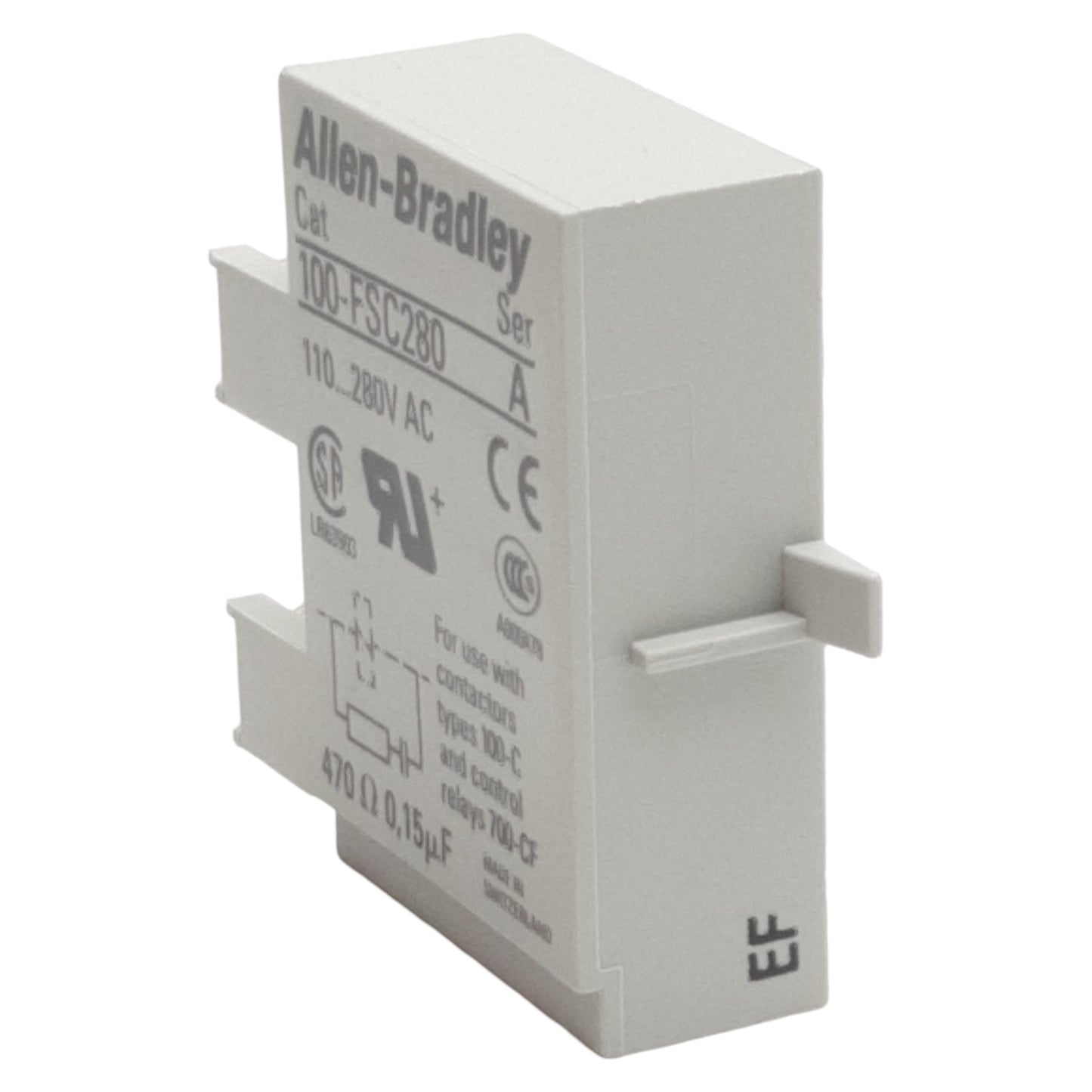 New Allen Bradley 100-FSC280 Surge Suppressor Resistor Capacitor, 110-280VAC, 100-C
