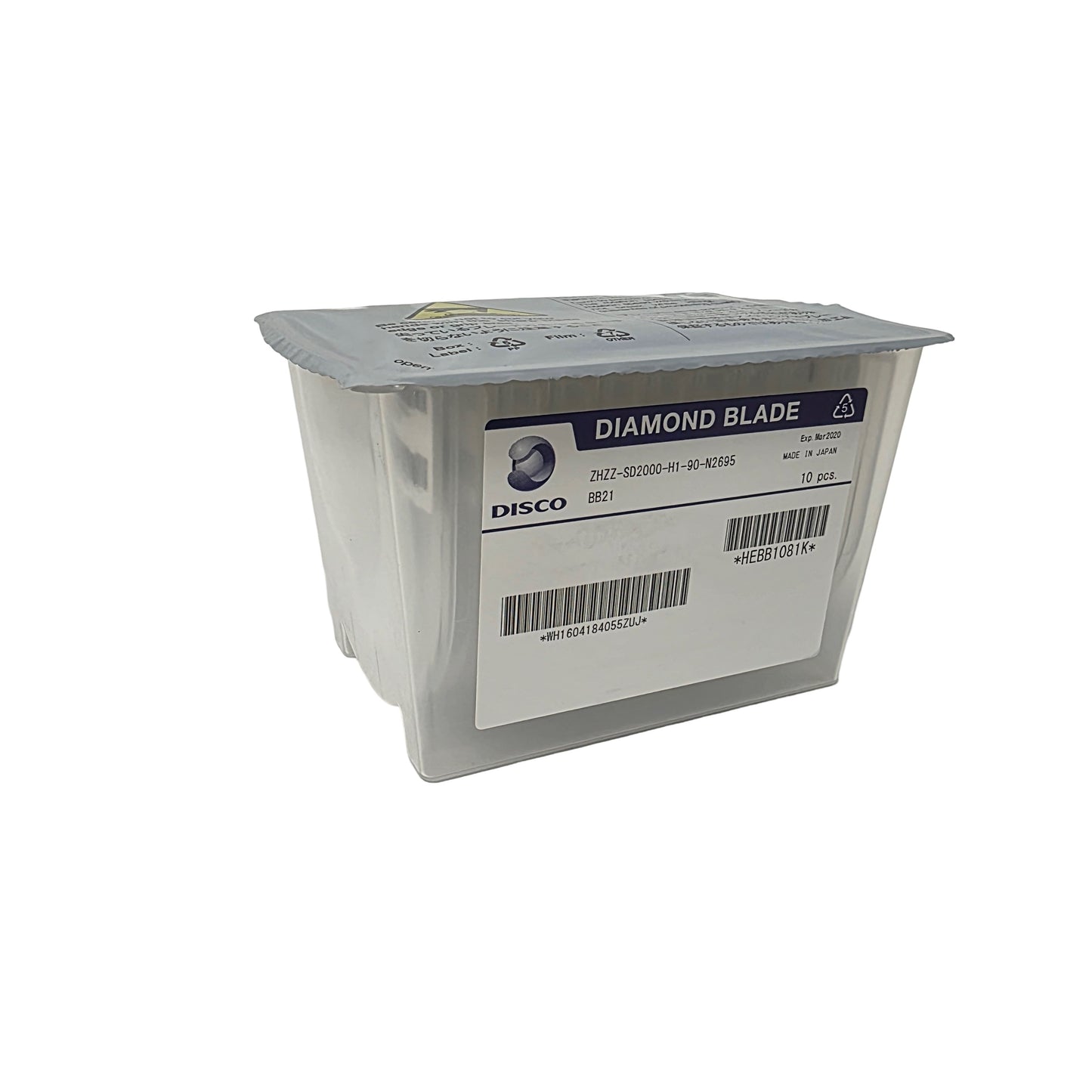 New Box Of 10 DISCO ZH05-SD2000-H1-90-BB21 Silicon Wafer Diamond Dicing Blades
