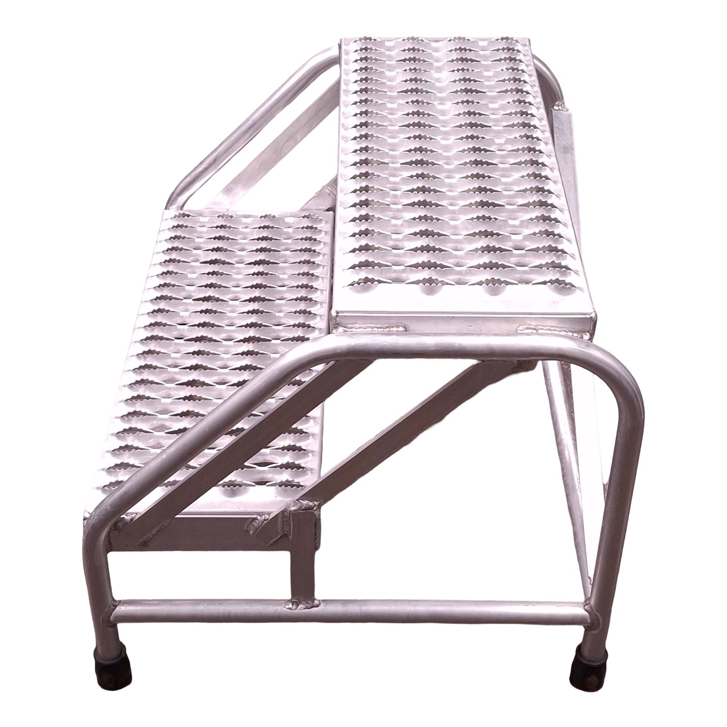 New ULINE H-7905 Aluminum Step Stand, 2-Steps, 27in W x 22in D x 20in H, 500lbs