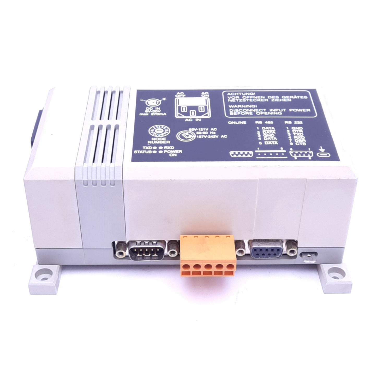 New B&R BRADOL-0 Programming Adapter, A Serial to B&R, 8-30V DC In, 110/120VAC In